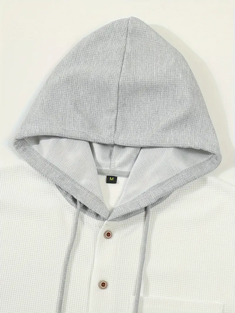 Chaqueta con Capucha de Manga Larga y Botones - Imagen 3